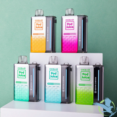 Pod Juice x OXBAR Magic Maze 2.0 Zodiac Edition 30K Puffs 13ML Disposable Vape Device With Mega Screen - Display of 5