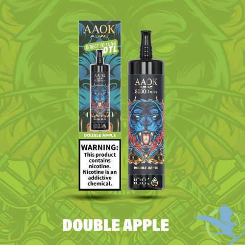 AAOK 80K Puffs 25ML Disposable Vape Device With LED Screen - Display of 10