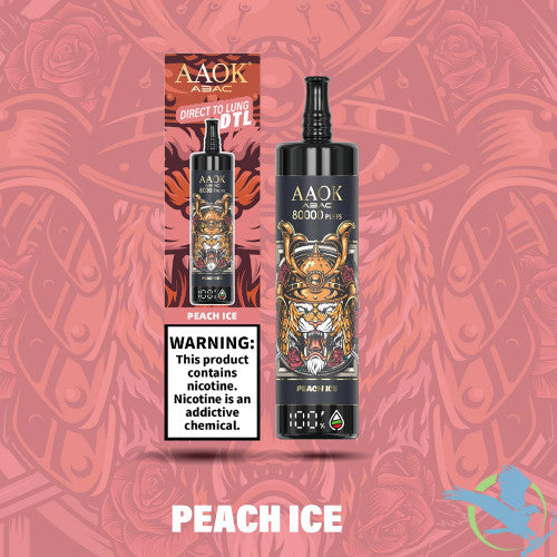 AAOK 80K Puffs 25ML Disposable Vape Device With LED Screen - Display of 10