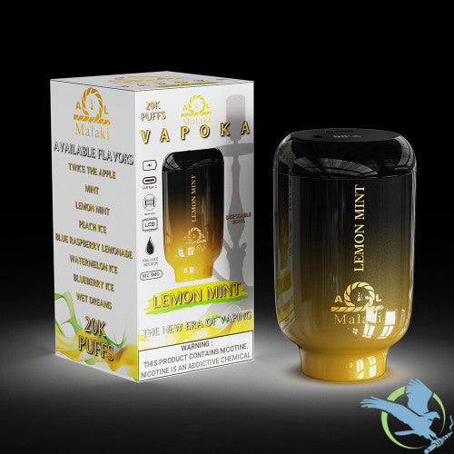 AL Malaki Vapoka 20K Puffs 25ML Hookah Disposable Bowl Device With Mesh Coil & Adjustable Airflow - Display of 6