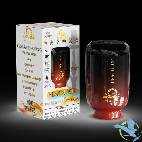 AL Malaki Vapoka 20K Puffs 25ML Hookah Disposable Bowl Device With Mesh Coil & Adjustable Airflow - Display of 6