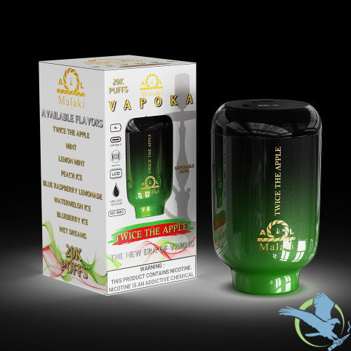 AL Malaki Vapoka 20K Puffs 25ML Hookah Disposable Bowl Device With Mesh Coil & Adjustable Airflow - Display of 6