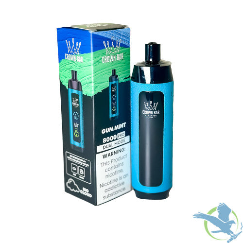 Al Fakher Crown Bar Big Cloud Pro / Crystal 8K Puffs 18ML Disposable Device With Digital Screen & Dual Mode - Display of 5
