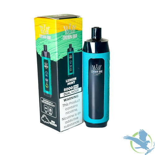 Al Fakher Crown Bar Big Cloud Pro / Crystal 8K Puffs 18ML Disposable Device With Digital Screen & Dual Mode - Display of 5