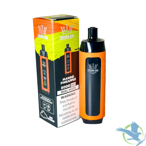 Al Fakher Crown Bar Big Cloud Pro / Crystal 8K Puffs 18ML Disposable Device With Digital Screen & Dual Mode - Display of 5