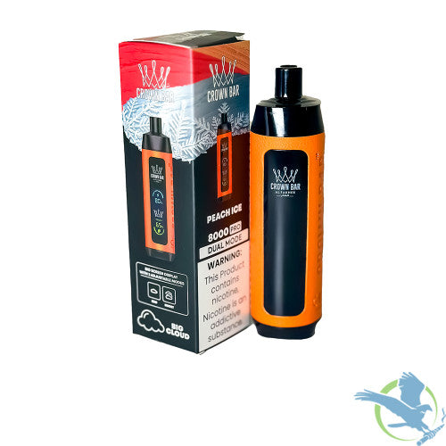 Al Fakher Crown Bar Big Cloud Pro / Crystal 8K Puffs 18ML Disposable Device With Digital Screen & Dual Mode - Display of 5