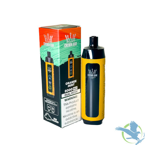 Al Fakher Crown Bar Big Cloud Pro / Crystal 8K Puffs 18ML Disposable Device With Digital Screen & Dual Mode - Display of 5