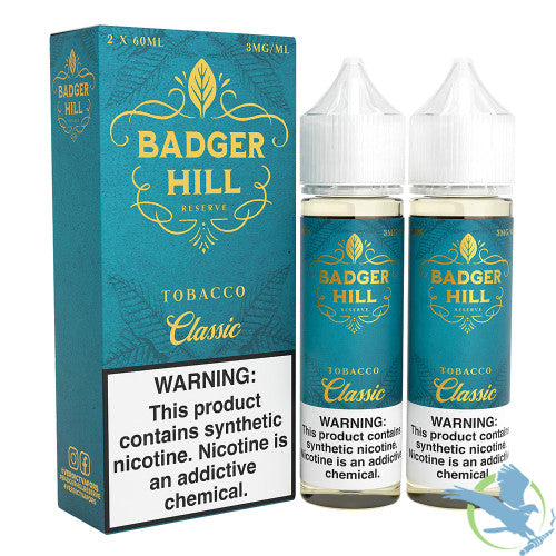 Badger Hill Reserve Synthetic Nicotine E-Liquid 120ML (2 x 60ML)