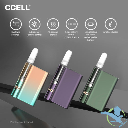 CCELL Palm Pro 500mAh Variable Voltage 510 Thread Battery With Type-C Cable