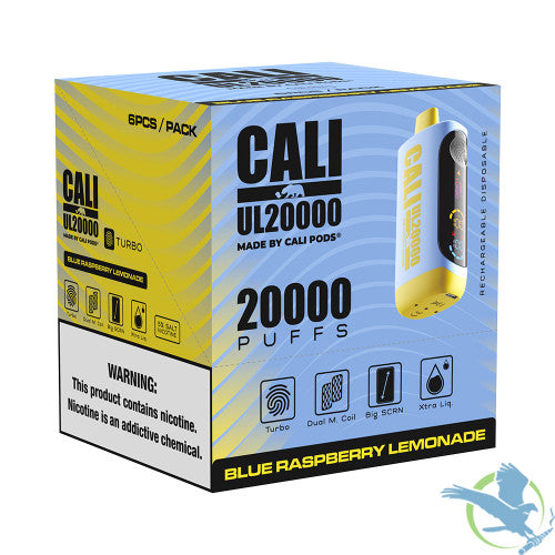 Cali UL20000 20ML 20K Puffs Disposable Vape Device With Turbo Touch & Big Screen Made By Cali Pods - Display of 6