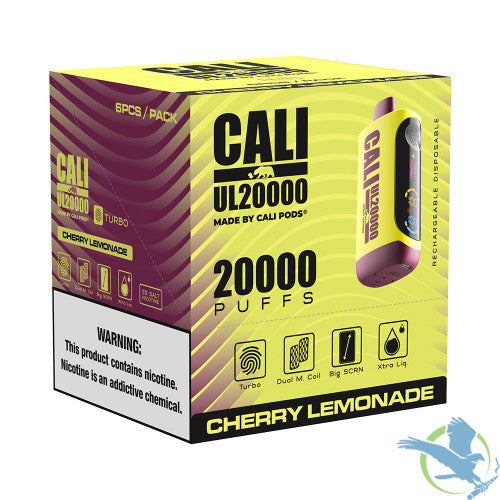 Cali UL20000 20ML 20K Puffs Disposable Vape Device With Turbo Touch & Big Screen Made By Cali Pods - Display of 6