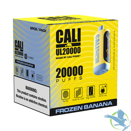 Cali UL20000 20ML 20K Puffs Disposable Vape Device With Turbo Touch & Big Screen Made By Cali Pods - Display of 6