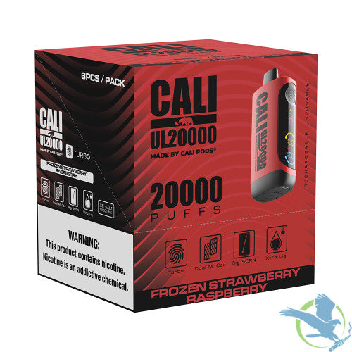 Cali UL20000 20ML 20K Puffs Disposable Vape Device With Turbo Touch & Big Screen Made By Cali Pods - Display of 6