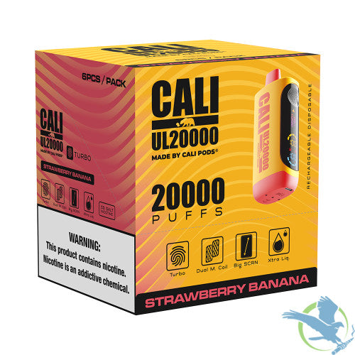 Cali UL20000 20ML 20K Puffs Disposable Vape Device With Turbo Touch & Big Screen Made By Cali Pods - Display of 6