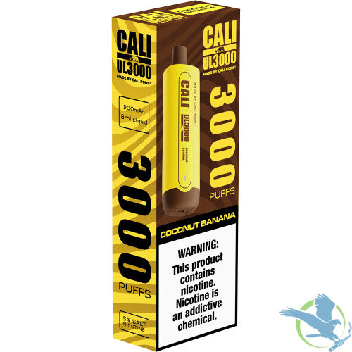 Cali UL3000 8ML 3K Puffs Disposable Vape Device With LED Indicator Made By Cali Pods - Display of 6 (MSRP $9.99 Each)