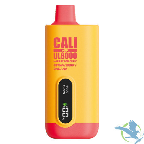 Cali UL8000 18ML 8000 Puffs 600mAh Prefilled Nicotine Salt Rechargeable Disposable Vape Device With E-Liquid & Battery LED Display Made By Cali Pods - Display of 6