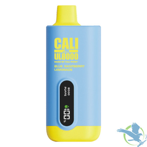 Cali UL8000 18ML 8000 Puffs 600mAh Prefilled Nicotine Salt Rechargeable Disposable Vape Device With E-Liquid & Battery LED Display Made By Cali Pods - Display of 6