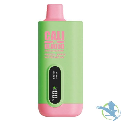 Cali UL8000 18ML 8000 Puffs 600mAh Prefilled Nicotine Salt Rechargeable Disposable Vape Device With E-Liquid & Battery LED Display Made By Cali Pods - Display of 6