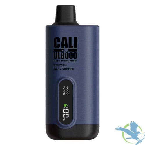 Cali UL8000 18ML 8000 Puffs 600mAh Prefilled Nicotine Salt Rechargeable Disposable Vape Device With E-Liquid & Battery LED Display Made By Cali Pods - Display of 6