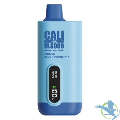 Cali UL8000 18ML 8000 Puffs 600mAh Prefilled Nicotine Salt Rechargeable Disposable Vape Device With E-Liquid & Battery LED Display Made By Cali Pods - Display of 6