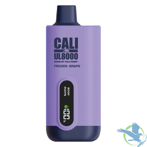 Cali UL8000 18ML 8000 Puffs 600mAh Prefilled Nicotine Salt Rechargeable Disposable Vape Device With E-Liquid & Battery LED Display Made By Cali Pods - Display of 6