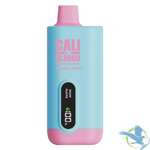 Cali UL8000 18ML 8000 Puffs 600mAh Prefilled Nicotine Salt Rechargeable Disposable Vape Device With E-Liquid & Battery LED Display Made By Cali Pods - Display of 6