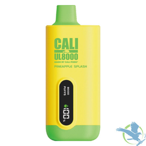 Cali UL8000 18ML 8000 Puffs 600mAh Prefilled Nicotine Salt Rechargeable Disposable Vape Device With E-Liquid & Battery LED Display Made By Cali Pods - Display of 6