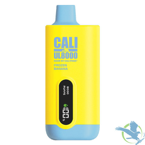 Cali UL8000 18ML 8000 Puffs 600mAh Prefilled Nicotine Salt Rechargeable Disposable Vape Device With E-Liquid & Battery LED Display Made By Cali Pods - Display of 6