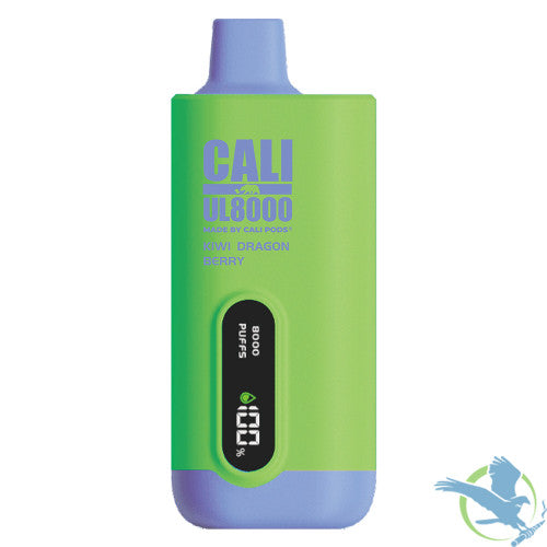 Cali UL8000 18ML 8000 Puffs 600mAh Prefilled Nicotine Salt Rechargeable Disposable Vape Device With E-Liquid & Battery LED Display Made By Cali Pods - Display of 6
