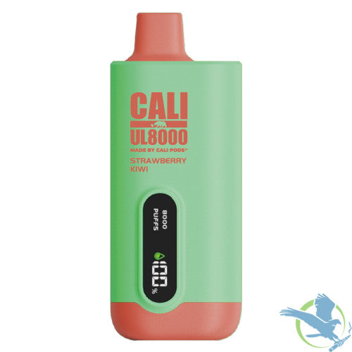 Cali UL8000 18ML 8000 Puffs 600mAh Prefilled Nicotine Salt Rechargeable Disposable Vape Device With E-Liquid & Battery LED Display Made By Cali Pods - Display of 6