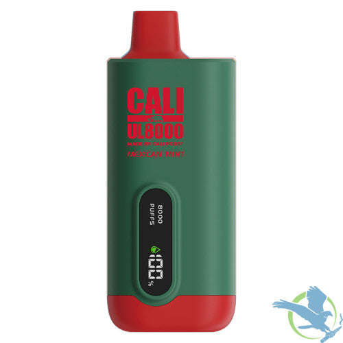 Cali UL8000 18ML 8000 Puffs 600mAh Prefilled Nicotine Salt Rechargeable Disposable Vape Device With E-Liquid & Battery LED Display Made By Cali Pods - Display of 6
