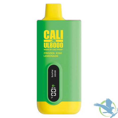 Cali UL8000 18ML 8000 Puffs 600mAh Prefilled Nicotine Salt Rechargeable Disposable Vape Device With E-Liquid & Battery LED Display Made By Cali Pods - Display of 6