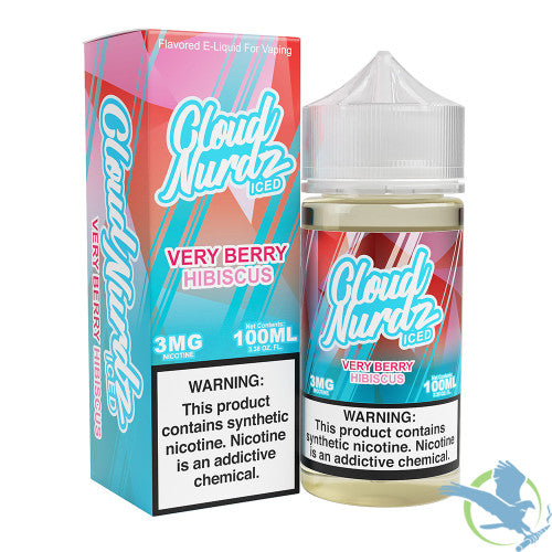 Cloud Nurdz ICED Tobacco-Free 100ML E-Liquid
