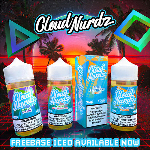 Cloud Nurdz ICED Tobacco-Free 100ML E-Liquid