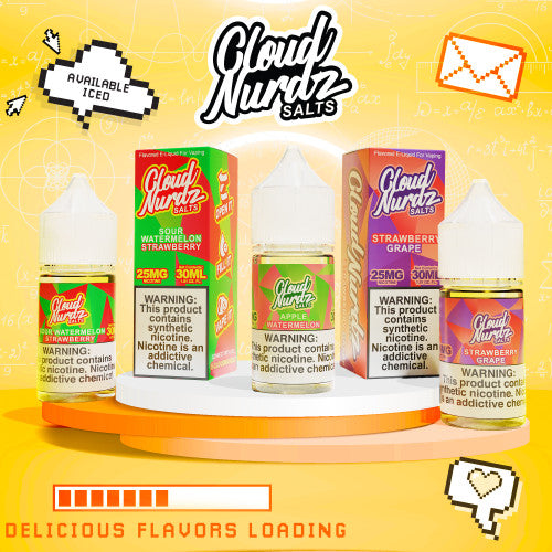 Cloud Nurdz Salts Tobacco-Free Nicotine Salt E-Liquid 30ML