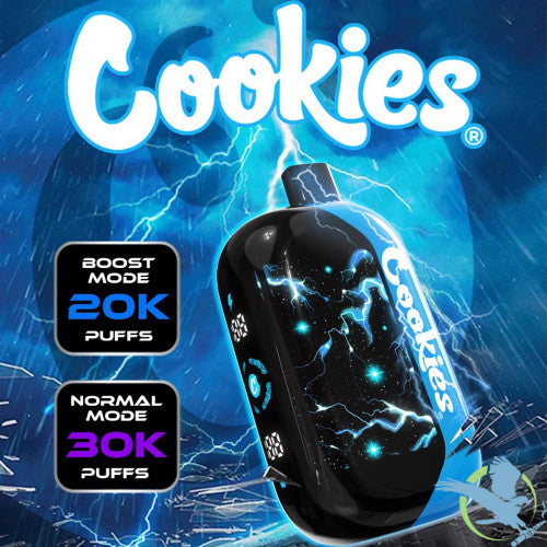 Cookies 30K Puffs 18ML Disposable Device With 3 Mode Options & 3D Curved Screen - Display of 5