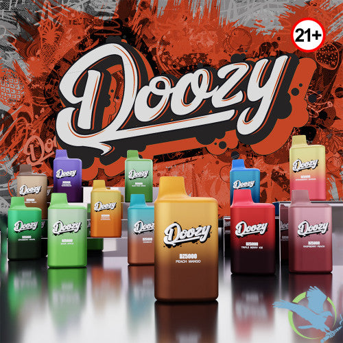 DOOZY DZ5000 By Mr.Fog 10ML 5000 Puffs 650mAh Prefilled Nicotine Salt Rechargeable Disposable Vape Device - Display of 10