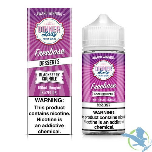 Dinner Lady Freebase Nicotine E-Liquid 100ML