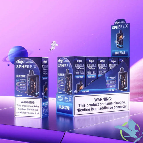 DOJO Sphere X Powered By Vaporesso 40K Puffs 20ML Disposable Device With 360° Surround Screen - Display of 5