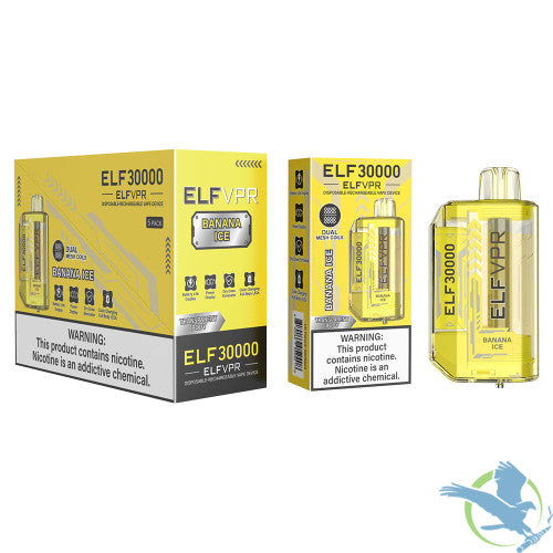 ELF VPR 30K Puffs 23ML Disposable Vape Device With Transparent Body - Display of 5