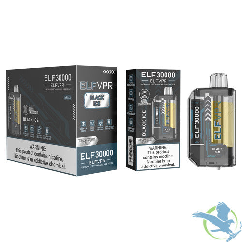 ELF VPR 30K Puffs 23ML Disposable Vape Device With Transparent Body - Display of 5
