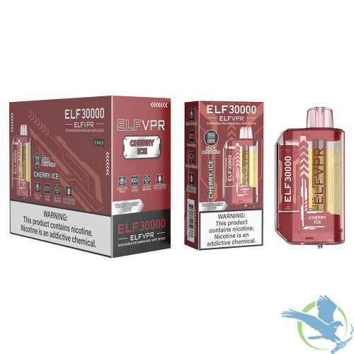 ELF VPR 30K Puffs 23ML Disposable Vape Device With Transparent Body - Display of 5