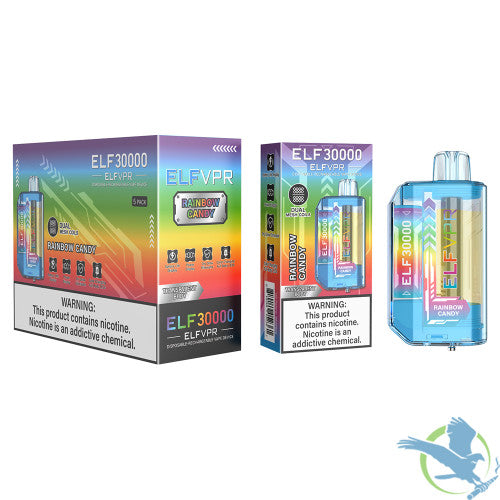 ELF VPR 30K Puffs 23ML Disposable Vape Device With Transparent Body - Display of 5