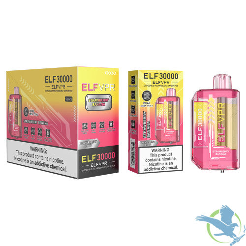 ELF VPR 30K Puffs 23ML Disposable Vape Device With Transparent Body - Display of 5
