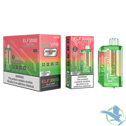 ELF VPR 30K Puffs 23ML Disposable Vape Device With Transparent Body - Display of 5