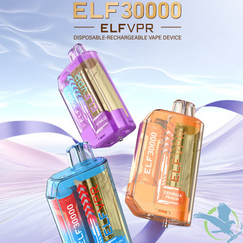 ELF VPR 30K Puffs 23ML Disposable Vape Device With Transparent Body - Display of 5