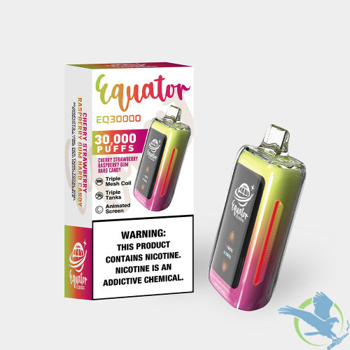 Equator EQ30000 Puffs 30ML Disposable Device With Triple Tanks & Animated Screen - Display of 5