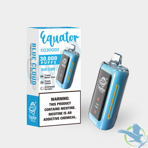 Equator EQ30000 Puffs 30ML Disposable Device With Triple Tanks & Animated Screen - Display of 5