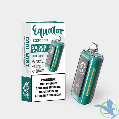Equator EQ30000 Puffs 30ML Disposable Device With Triple Tanks & Animated Screen - Display of 5