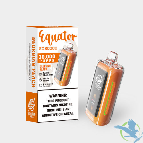Equator EQ30000 Puffs 30ML Disposable Device With Triple Tanks & Animated Screen - Display of 5